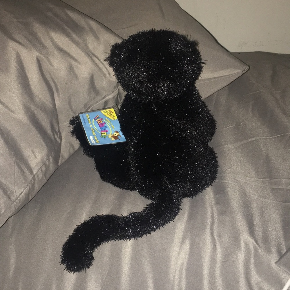 Vintage Webkins Black Cat w/Code - Picture 3 of 3